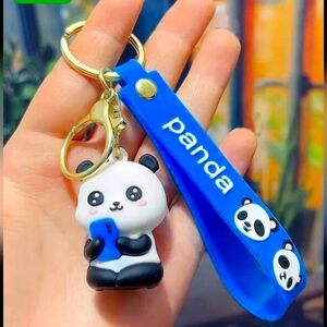 PANDA TAKING A SELFIE FIRST CHARM KEY FOB 5 IN